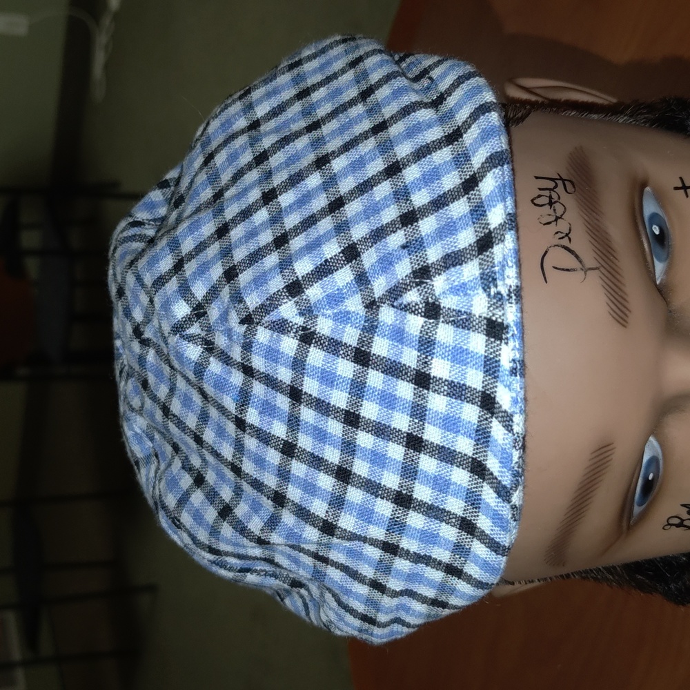Plaid Flat Cap Newsboy Kids OSFA New